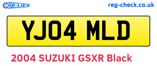 YJ04MLD are the vehicle registration plates.