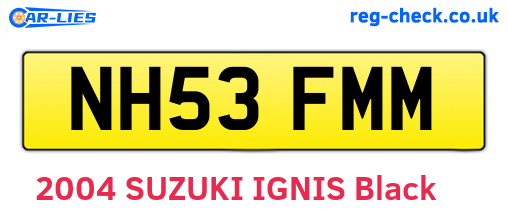 NH53FMM are the vehicle registration plates.