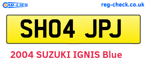 SH04JPJ are the vehicle registration plates.