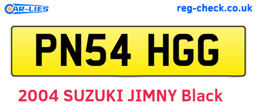 PN54HGG are the vehicle registration plates.