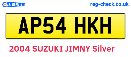 AP54HKH are the vehicle registration plates.