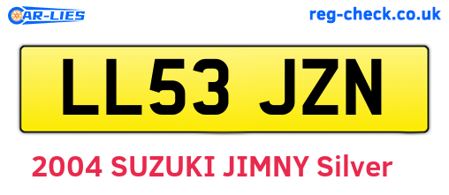 LL53JZN are the vehicle registration plates.