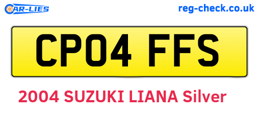 CP04FFS are the vehicle registration plates.