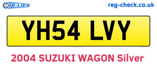 YH54LVY are the vehicle registration plates.