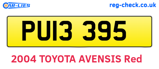 PUI3395 are the vehicle registration plates.