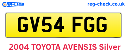 GV54FGG are the vehicle registration plates.