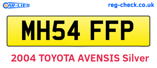 MH54FFP are the vehicle registration plates.