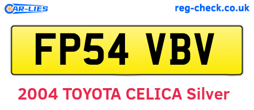 FP54VBV are the vehicle registration plates.