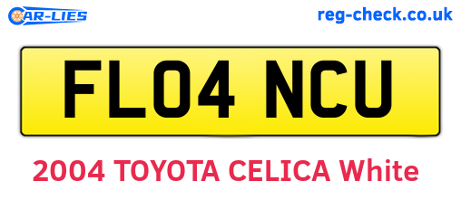FL04NCU are the vehicle registration plates.