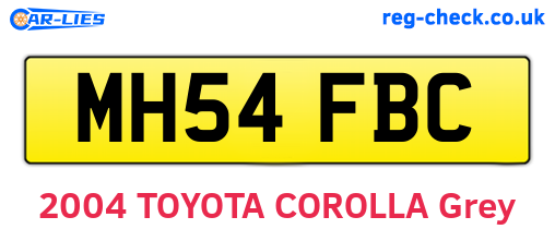 MH54FBC are the vehicle registration plates.