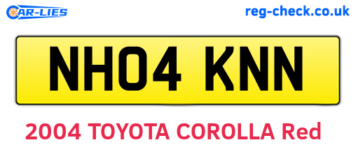 NH04KNN are the vehicle registration plates.