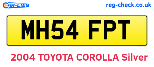 MH54FPT are the vehicle registration plates.