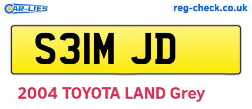 S31MJD are the vehicle registration plates.