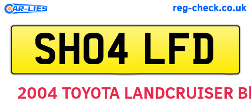 SH04LFD are the vehicle registration plates.