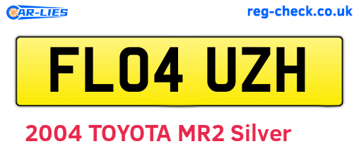 FL04UZH are the vehicle registration plates.