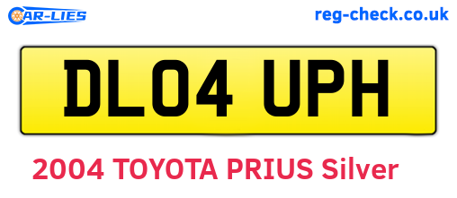DL04UPH are the vehicle registration plates.