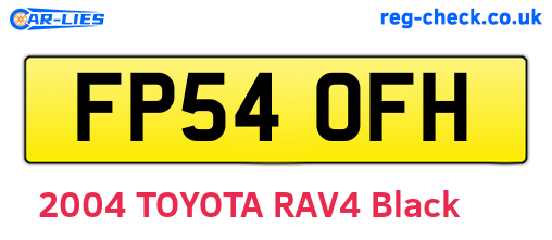 FP54OFH are the vehicle registration plates.