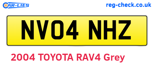 NV04NHZ are the vehicle registration plates.