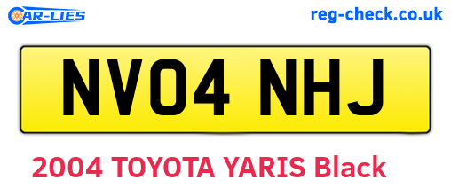 NV04NHJ are the vehicle registration plates.