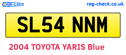 SL54NNM are the vehicle registration plates.