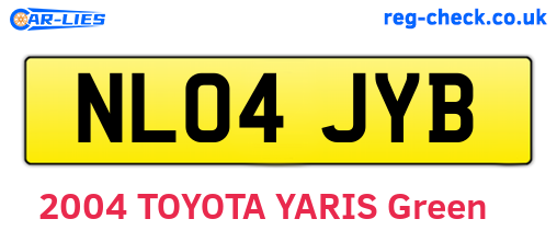 NL04JYB are the vehicle registration plates.