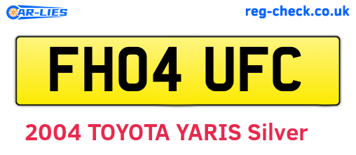 FH04UFC are the vehicle registration plates.
