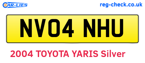 NV04NHU are the vehicle registration plates.