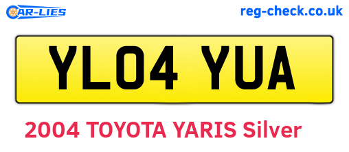 YL04YUA are the vehicle registration plates.