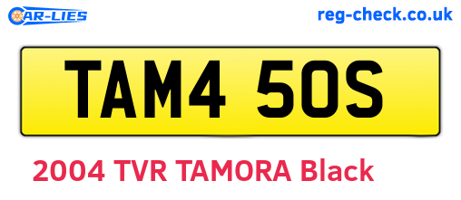 TAM450S are the vehicle registration plates.