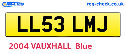 LL53LMJ are the vehicle registration plates.