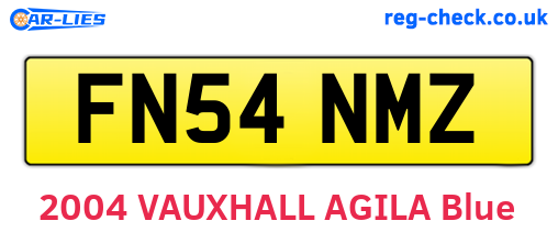 FN54NMZ are the vehicle registration plates.