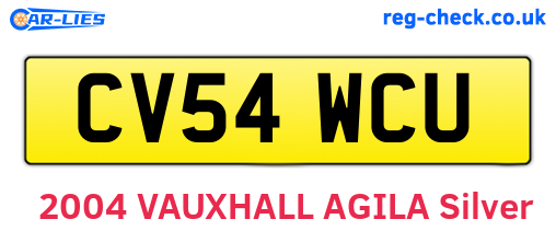 CV54WCU are the vehicle registration plates.