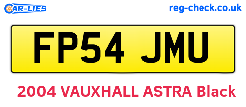 FP54JMU are the vehicle registration plates.