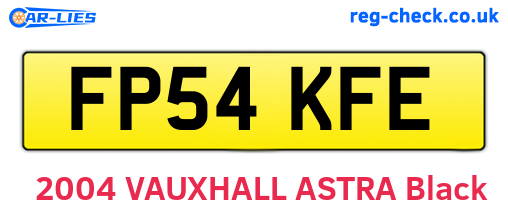 FP54KFE are the vehicle registration plates.