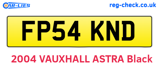 FP54KND are the vehicle registration plates.