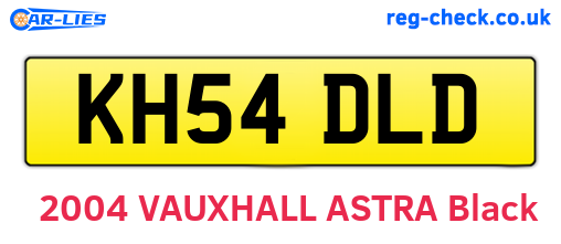 KH54DLD are the vehicle registration plates.