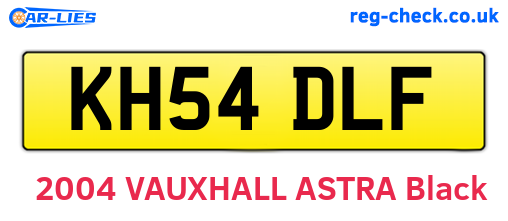 KH54DLF are the vehicle registration plates.
