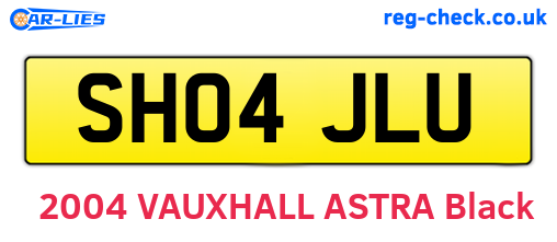 SH04JLU are the vehicle registration plates.