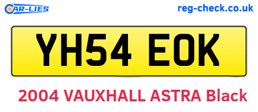 YH54EOK are the vehicle registration plates.