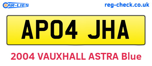 AP04JHA are the vehicle registration plates.