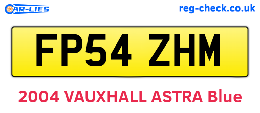 FP54ZHM are the vehicle registration plates.