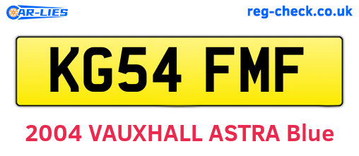 KG54FMF are the vehicle registration plates.