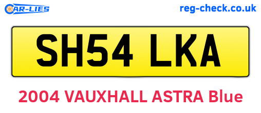 SH54LKA are the vehicle registration plates.