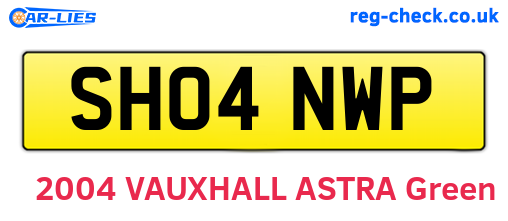 SH04NWP are the vehicle registration plates.