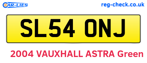 SL54ONJ are the vehicle registration plates.