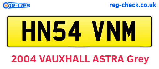 HN54VNM are the vehicle registration plates.