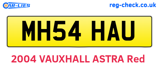 MH54HAU are the vehicle registration plates.