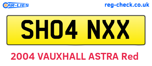 SH04NXX are the vehicle registration plates.