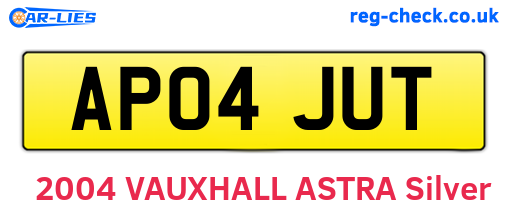 AP04JUT are the vehicle registration plates.