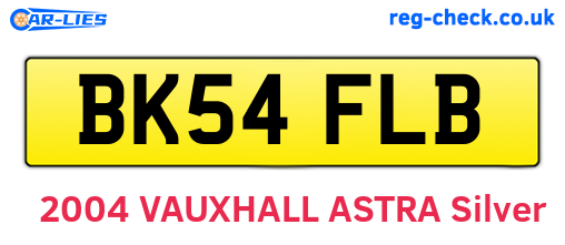 BK54FLB are the vehicle registration plates.